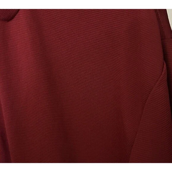 Cubavera Men's XXL Red 100% Polyester Ribbed Knit 3 Button Short Sleeve Polo - Picture 4 of 16